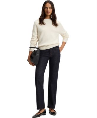 BOSS by Women's Stay Indigo Stretch Denim Slim-Fit Jeans