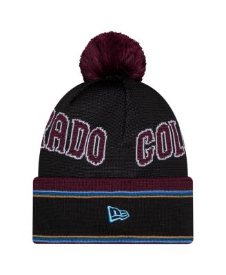 Men's Black Colorado Rapids 2026 Jersey Hook Cuffed Knit Hat with Pom