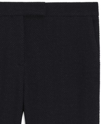 BOSS by Women's Crease-Resistant Herringbone Slim-Fit Pants