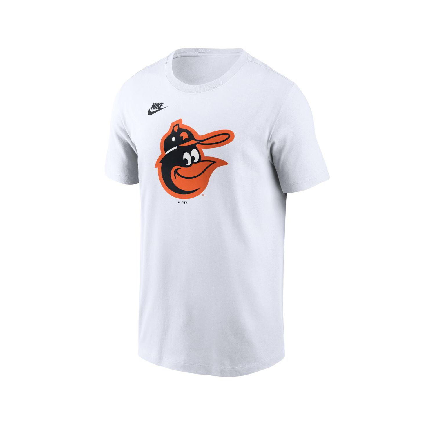 Men's White Baltimore Orioles Cooperstown Collection Logo T-Shirt