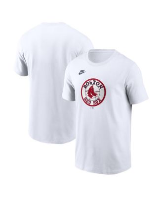 Men's White Boston Red Sox Cooperstown Collection Logo T-Shirt