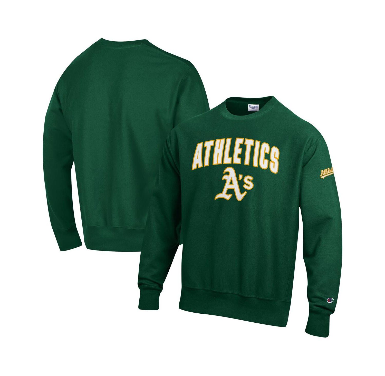 Men's Green Athletics Reverse Weave Chenille Sweatshirt