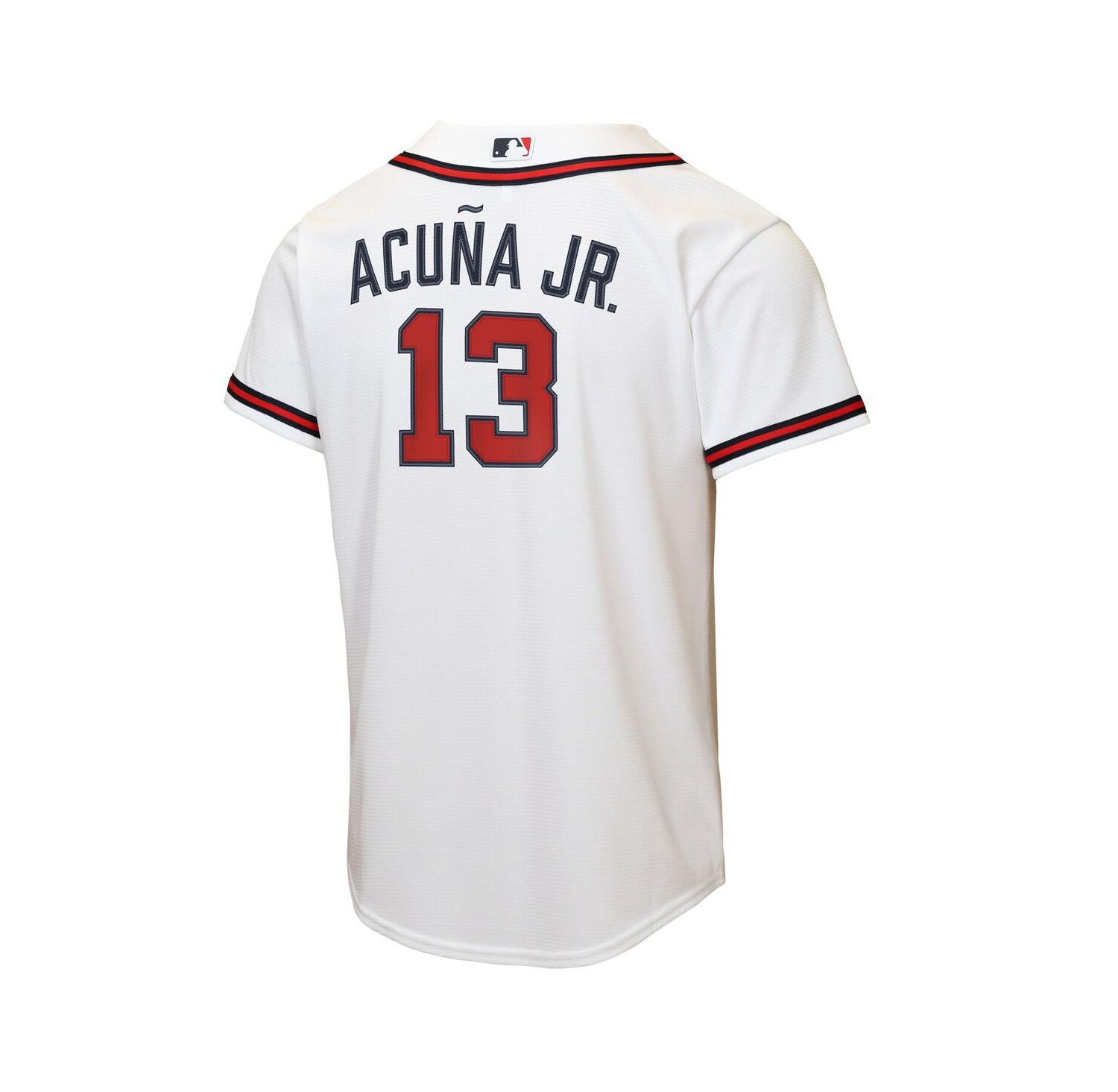 Big Boys and Girls Ronald Acu&ntilde;a Jr. White Atlanta Braves Home Replica Player Jersey
