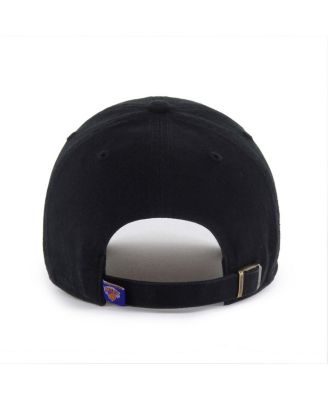 Men's New York Knicks Black on Black Clean Up Adjustable Hat