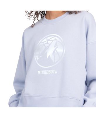 Women's Light Blue Minnesota Timberwolves Pastel Boxy Sweatshirt