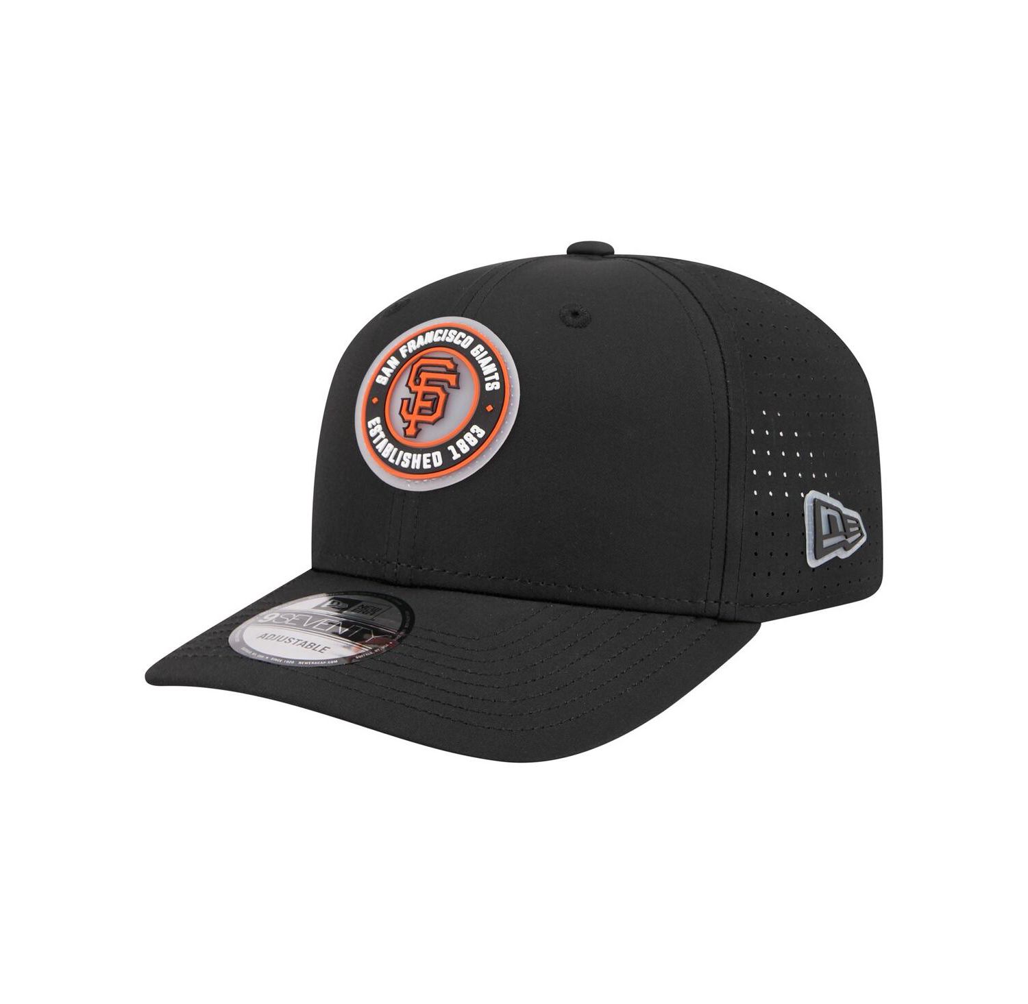 Men's Black San Francisco Giants Circle 9SEVENTY Adjustable Hat