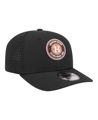 Men's Black Houston Astros Circle 9SEVENTY Adjustable Hat