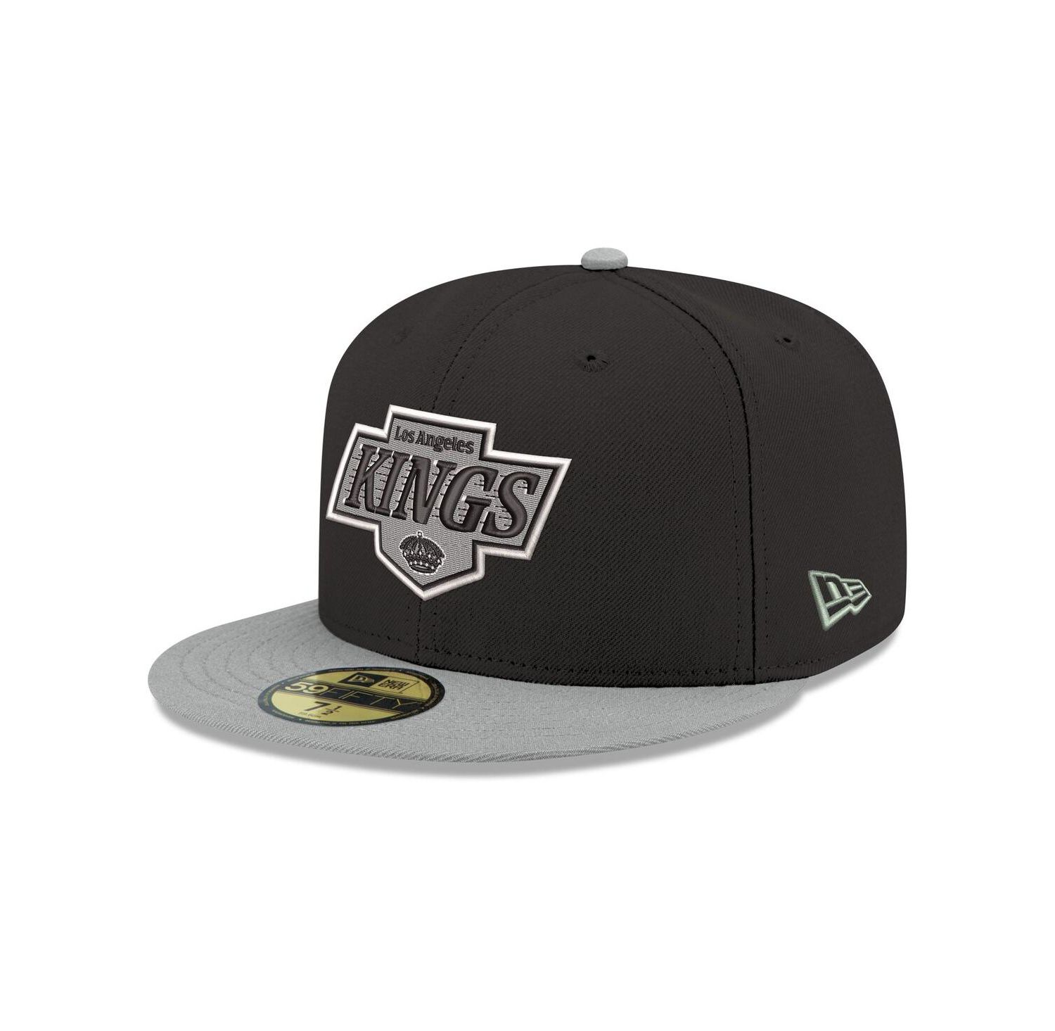 Men's Black Los Angeles Kings Core Logo Two-Tone 59FIFTY Fitted Hat