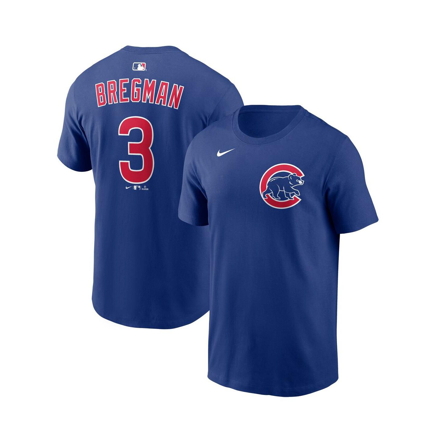 Мужская футболка Nike Alex Bregman Royal Chicago Cubs Home Name & Number — фото 1