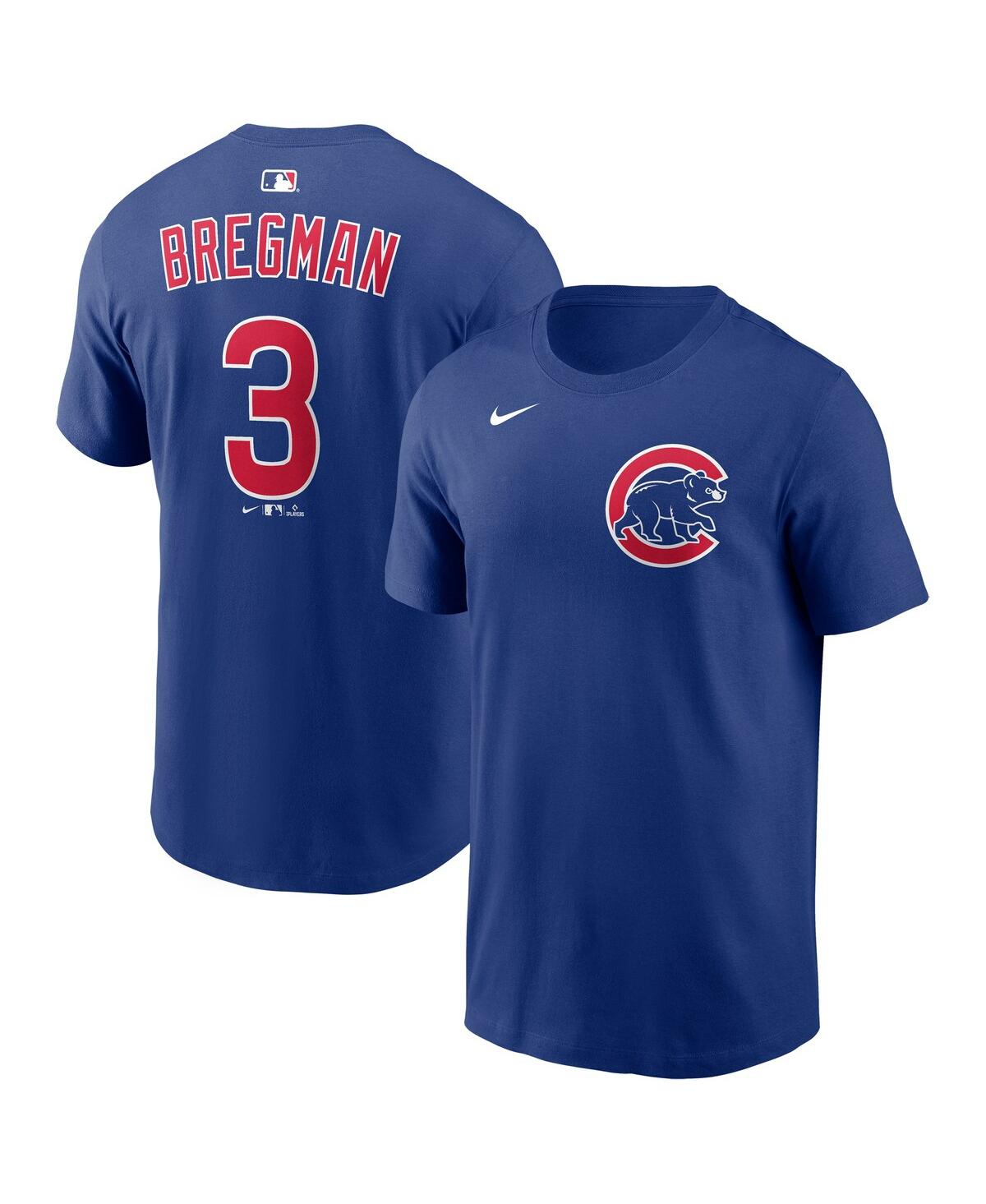 Nike Men's Alex Bregman Royal Chicago Cubs Home Name Number T-Shirt