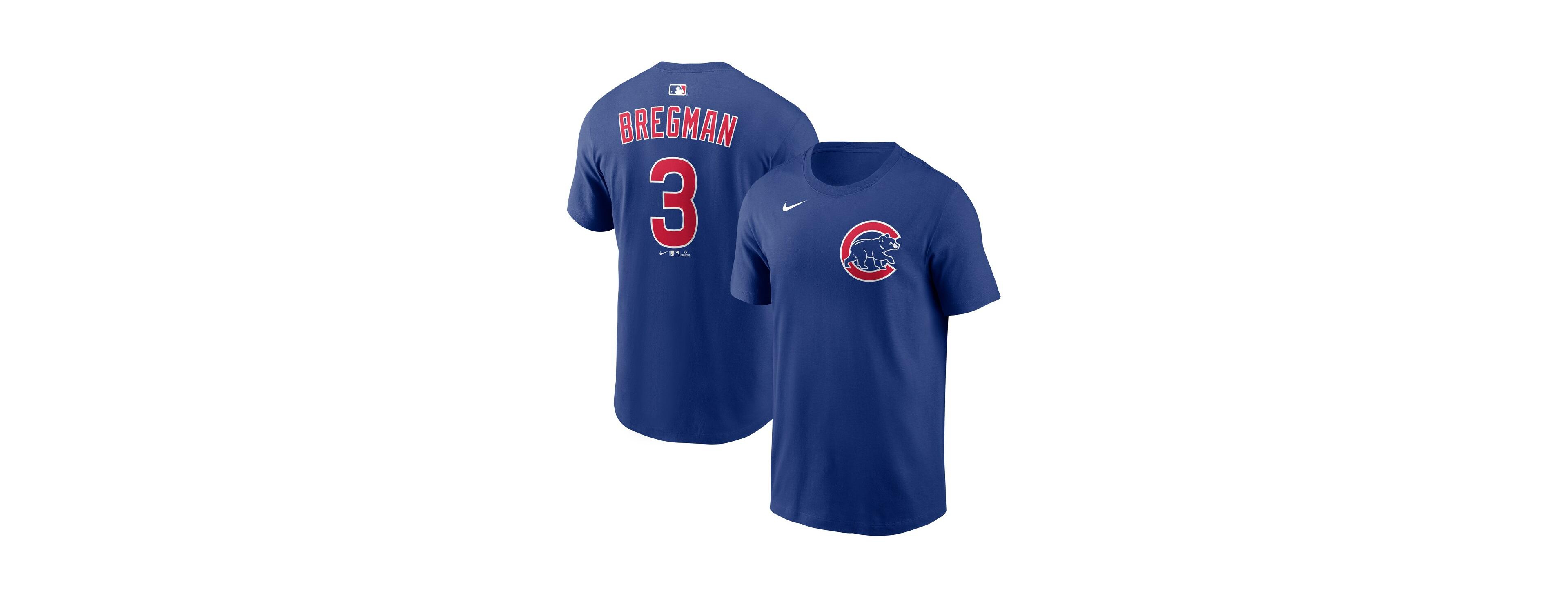 Nike Men's Alex Bregman Royal Chicago Cubs Home Name Number T-Shirt