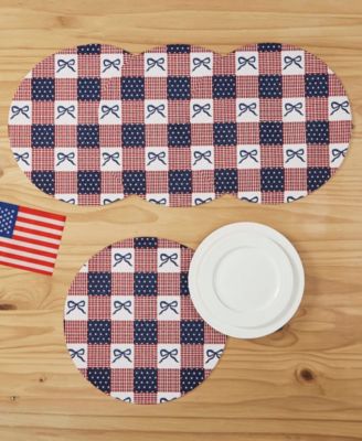 Celebration Woven Braided Round Placemats, Set of 4