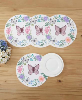 Meadow Woven Braided Round Placemats, Set of 4