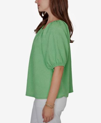 Petite Textured Convertible Knit Top