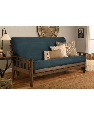 Tucson Frame-Rustic Walnut Finish-Suede Mattress