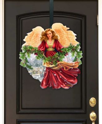 Snowfall Angel Holiday Door Decor