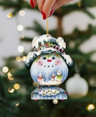 Joe Cool Snow Globe Holiday Ornaments, Set of 2