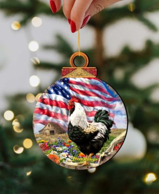 Morning In America Holiday Ornaments, Set of 2