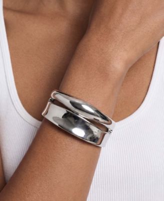 Double Golden Bangle Bracelet Set