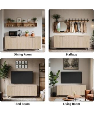 Modern Scandinavian Storage Sideboard Buffet File Cabinet , 68 inch