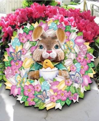 Bunny Holiday Door Wreath