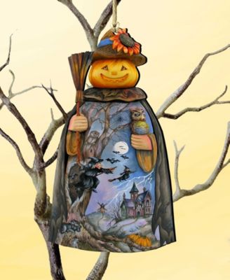 Christmas Pumpkin Holiday Ornaments, Set of 2