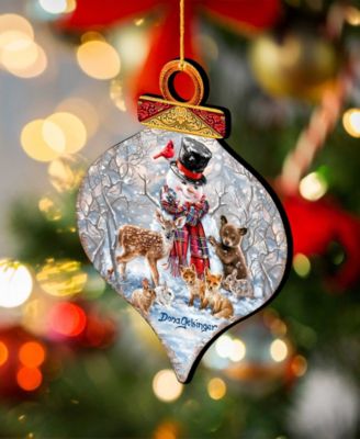 Forest Friends Holiday Ornaments, Set of 2