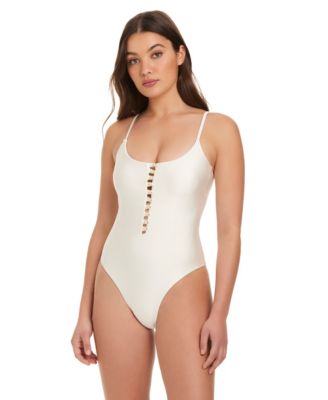 Pearls Of Wisdom Tank One-Piece Swimsuit