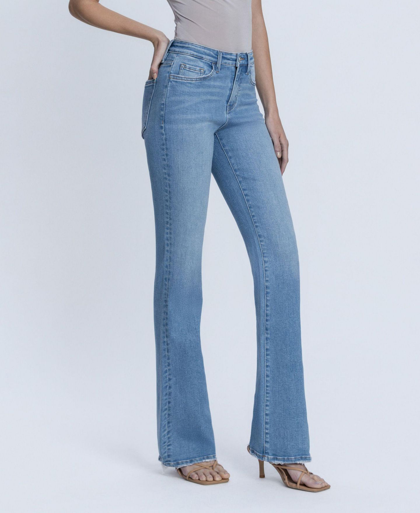 Женские джинсы Vervet High Rise Full Length Bootcut, цвет: Синий — фото 3