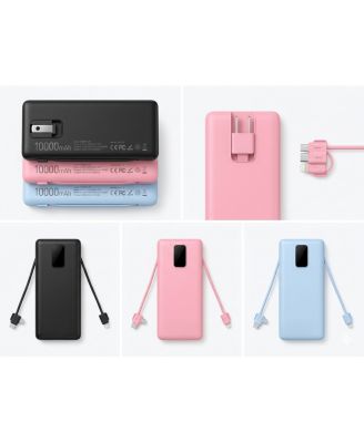 Travel 10Mah Powerbank With Wall Plug
