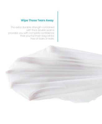 Code 30R Drawstring Kitchen Trash Bags Custom Fit for 8 Gallon Recycling Bins, 60-Count