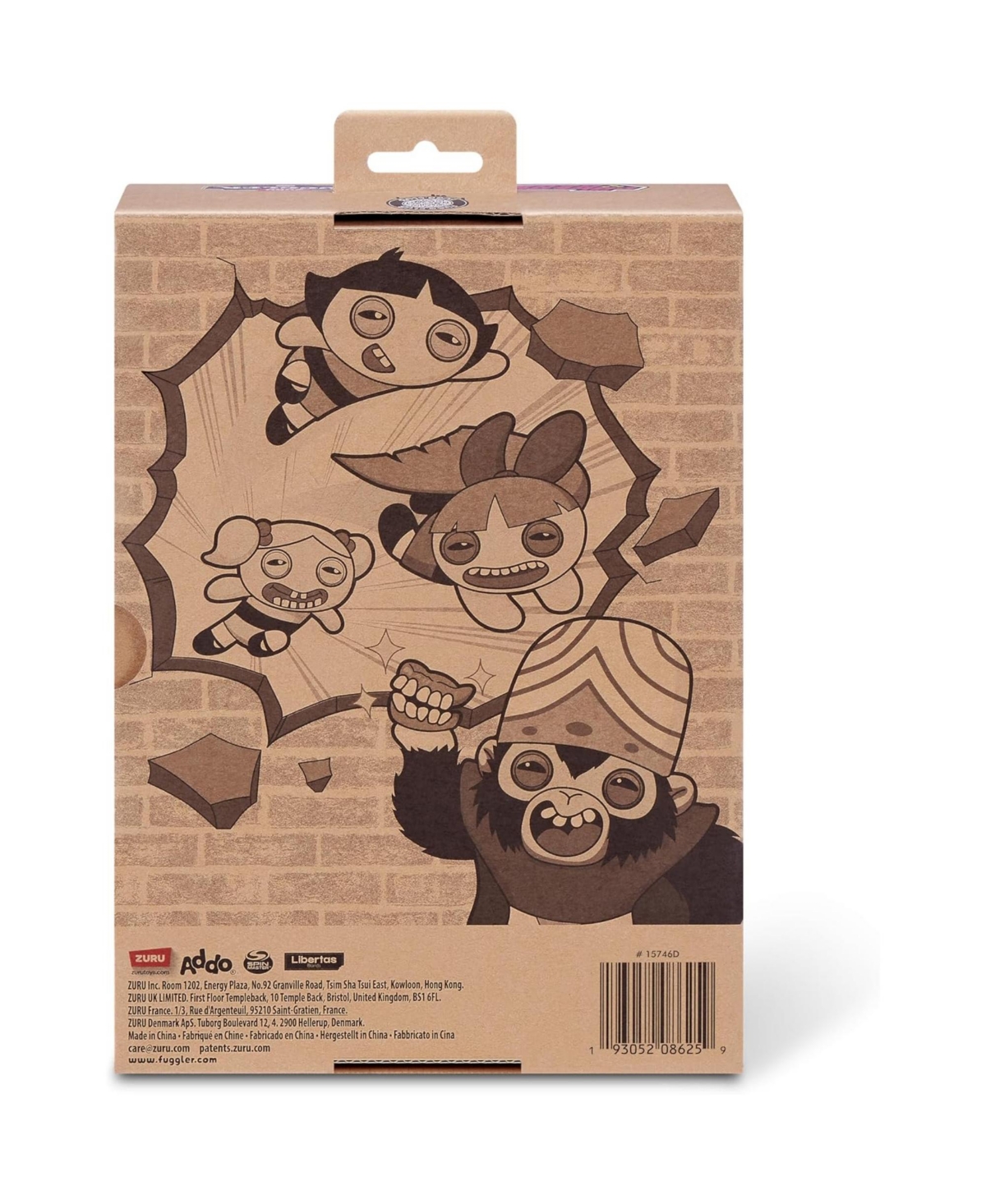 Fuggler Pack of 3 Zuru Powerpuff Girls Blossom Funny Ugly Monster Plush Toy 9 Inch