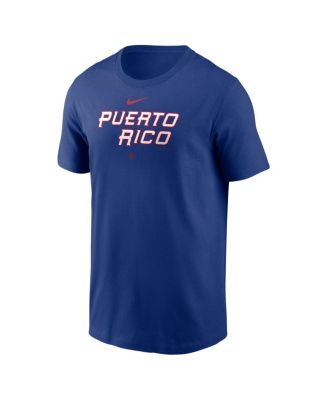 Men's Royal Puerto Rico Baseball 2026 World Baseball Classic Wordmark T-Shirt