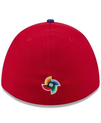Men's Red/Blue Dominican Republic Baseball 2026 World Baseball Classic M-Crown 39THIRTY Flex Hat