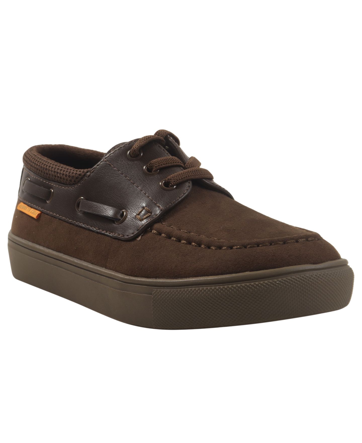 Кроссовки Kenneth Cole Reaction Round-Toe Mael Boat Sneakers для мальчиков, цвет: Тёмно-коричневый — фото 1