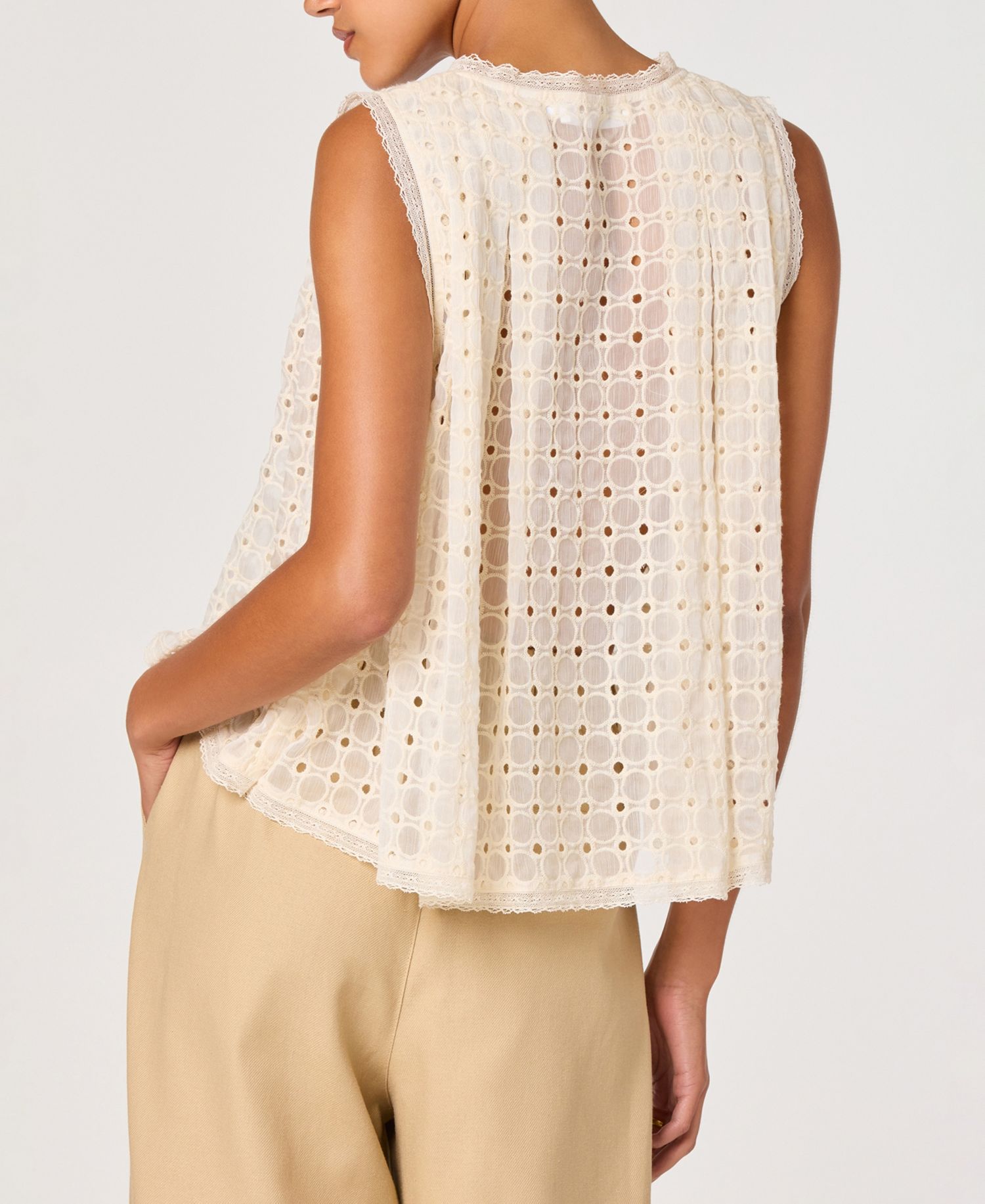 Women's Alisa Sleeveless Crew Neck Top