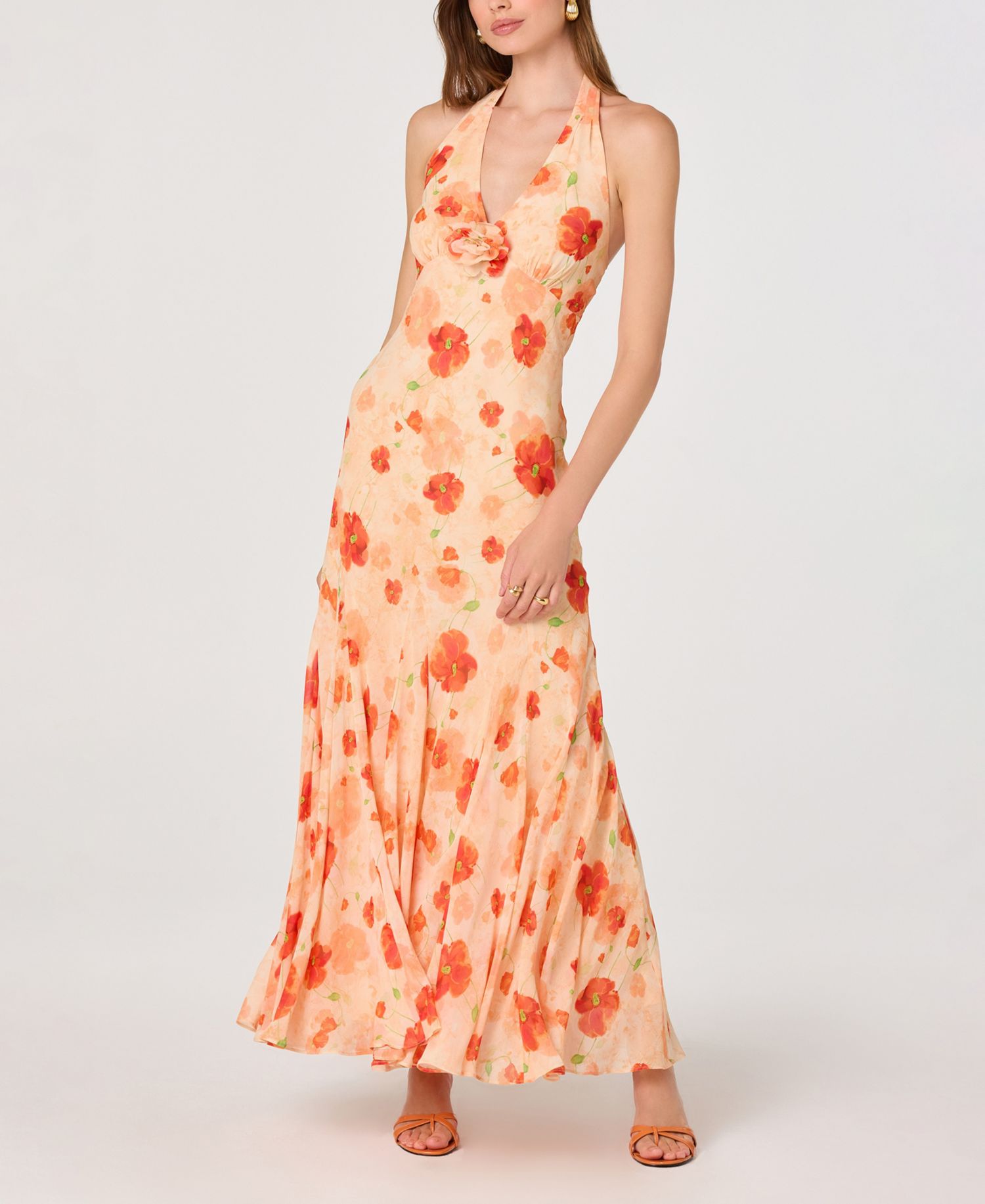 Women's Yasmeen Halter Neck Printed Dress