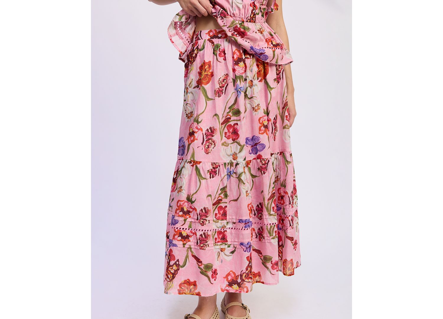 Women's Celeste Printed Pull-On Maxi Skirt