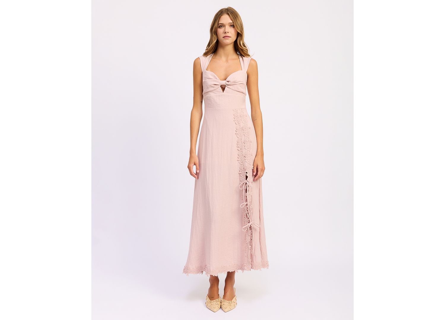 Women's Tailored Megan Sweetheart Neck Maxi Dress