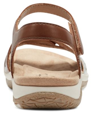 Women's Sylo Perforated Leather Flat Sandals