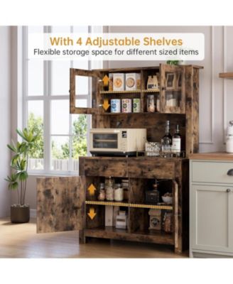 6 Drawer Dresser for Bedroom Wide Modern Wood Chest with Metal Handles Storage Organizer