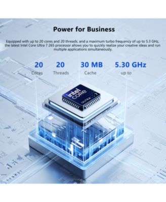 ThinkCentre M70s SFF Desktop Intel Core Ultra 7 32GB RAM Intel Graphics 1TB SSD Storage Windows 11 Pro