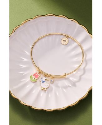 Garden Party Multi Charm Bangle Bracelet