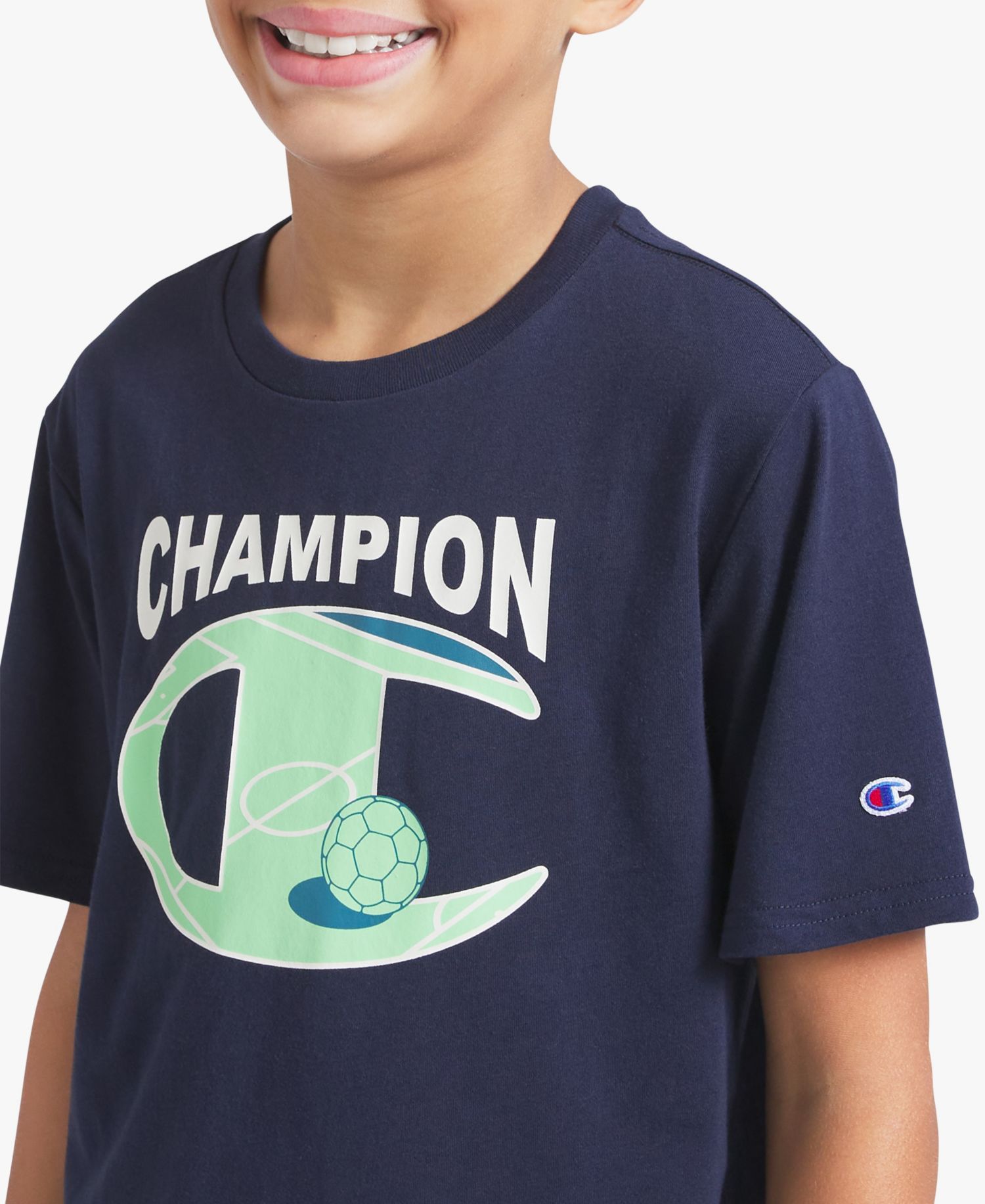 Big Boys' Short-Sleeve Round Neck Graphic T-Shirt