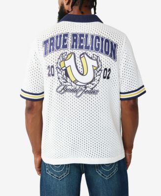 Men's Short-Sleeve Crest Knit Shirt