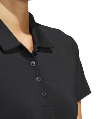 Women's Solid Short-Sleeve Polo Shirt