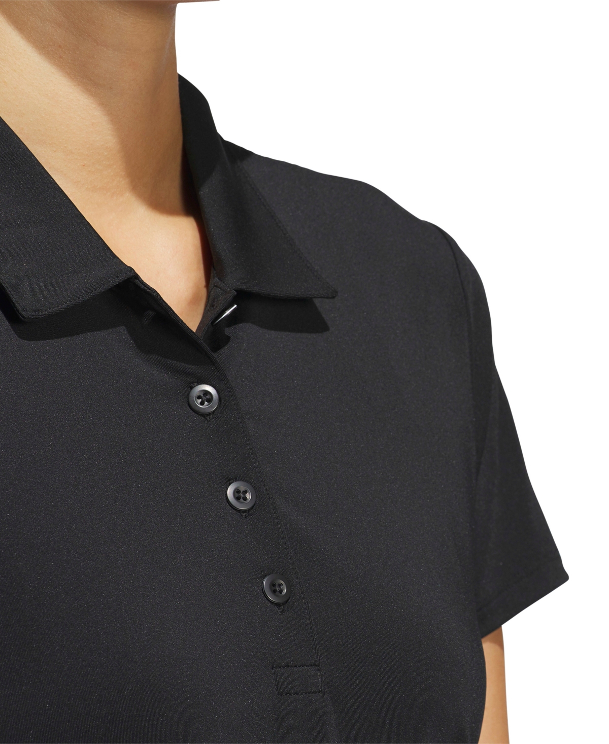 adidas Women's Solid Short-Sleeve Polo Shirt