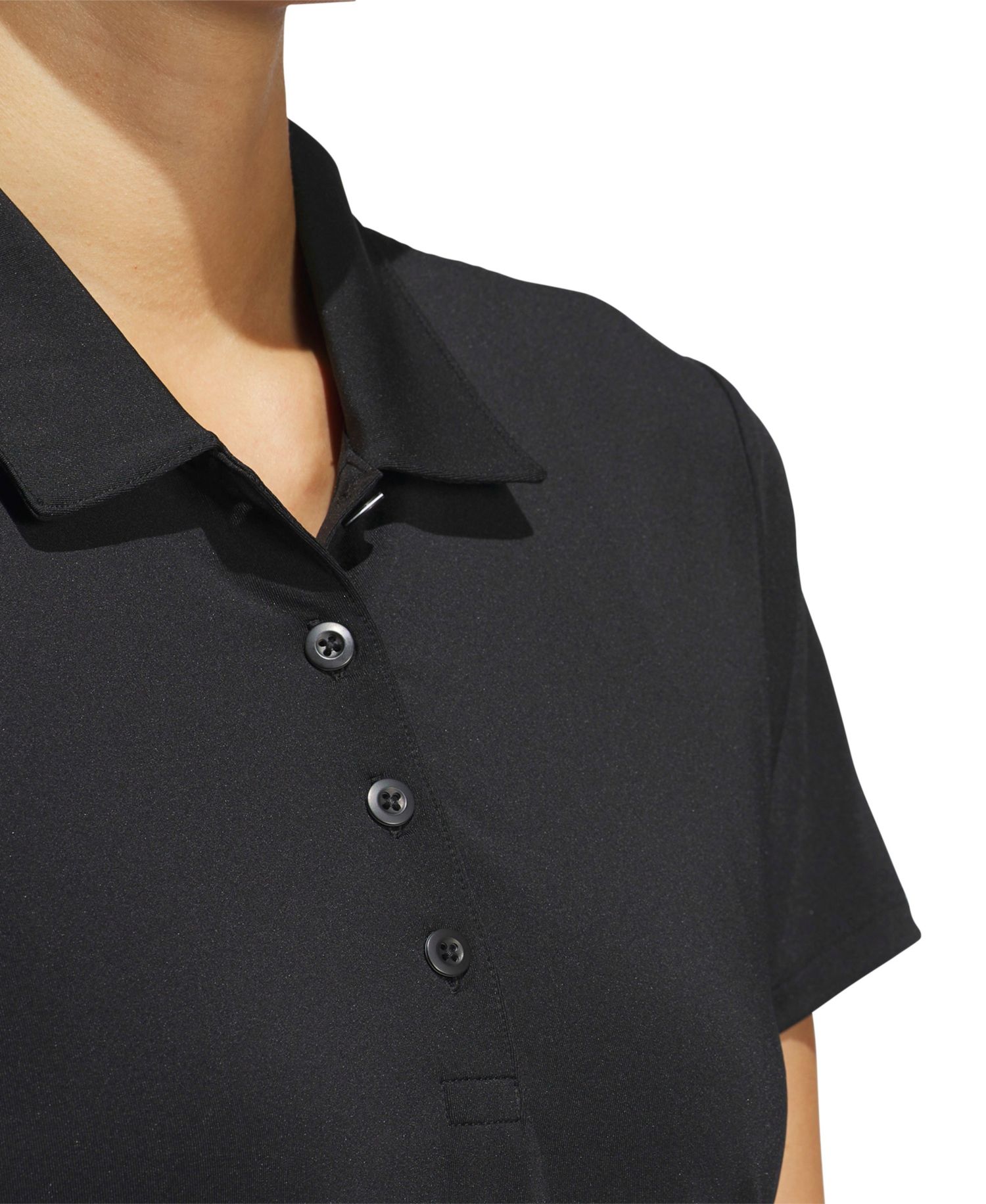 Women's Solid Short-Sleeve Polo Shirt