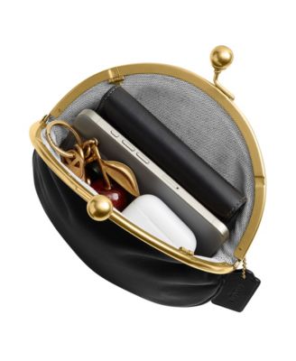 Kisslock Mini Leather Pouch 20