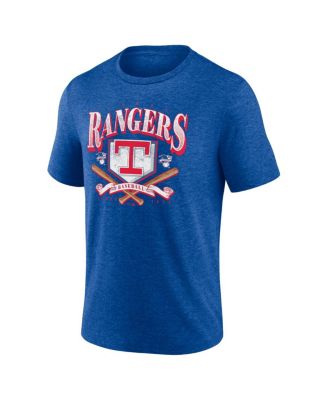 Men's Heather Royal Texas Rangers Home Team Tri-Blend T-Shirt